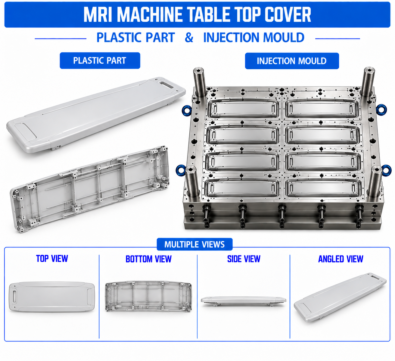 MRI Machine Plastic Table Top Cover Mould and Moulding Services